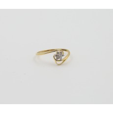 18K Diamond Sleek Ring for Women's & Girl's
